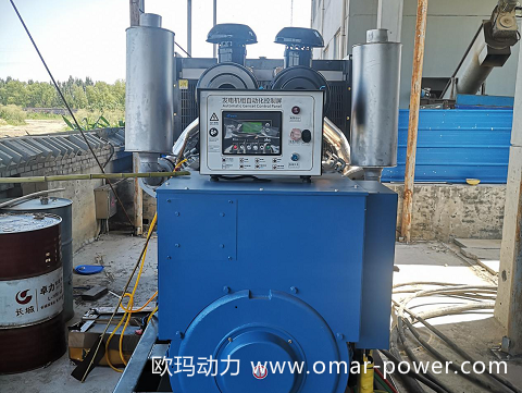 滎陽污水處理廠   800KW上柴開架式發(fā)電機組